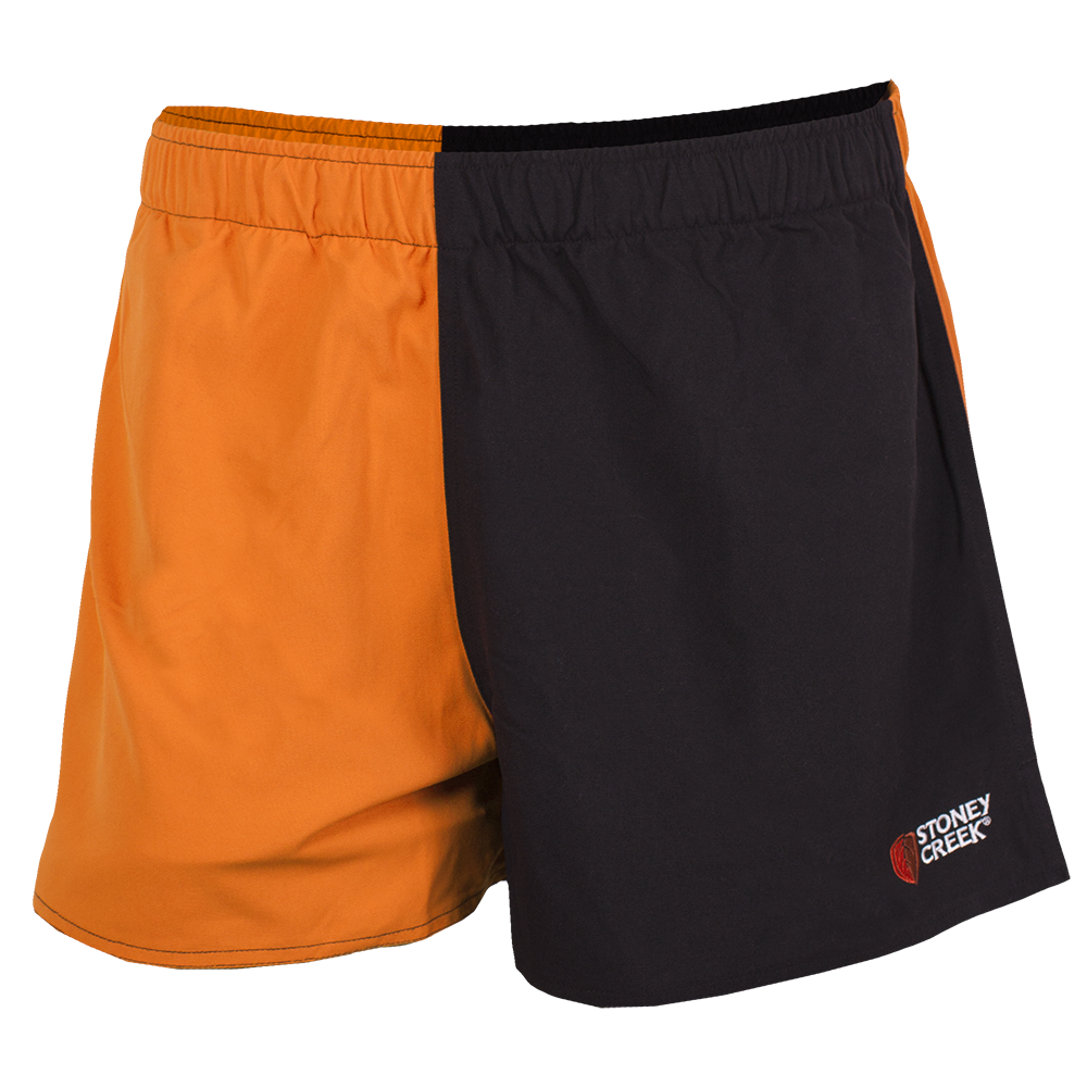 Kid's Jester Shorts - Orange/Black