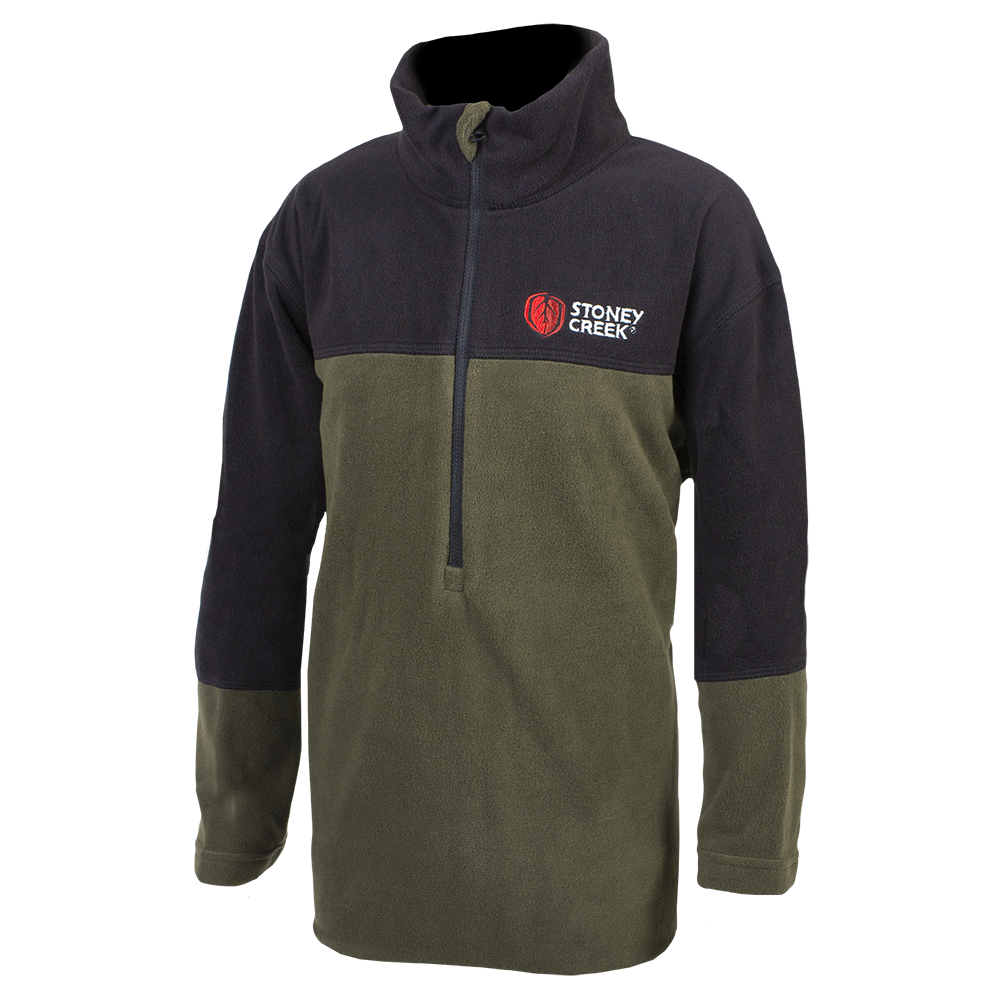 Kid's Microplus Top - Bayleaf/Black