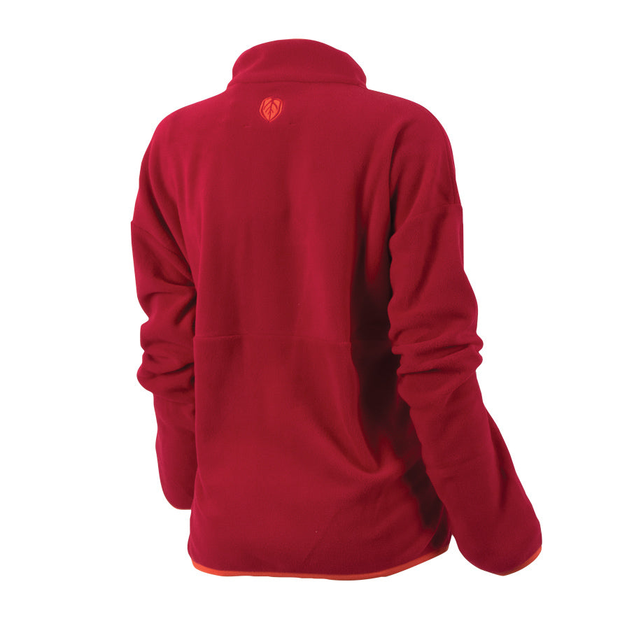 Women's Aurora Fleece Pullover - Crimson