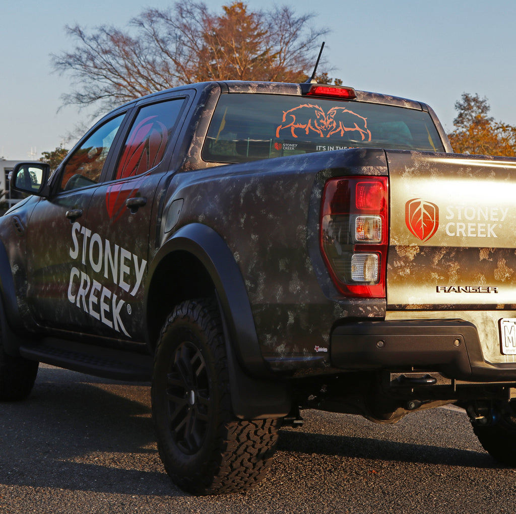 Boars Fighting Vinyl Decal - 500mm