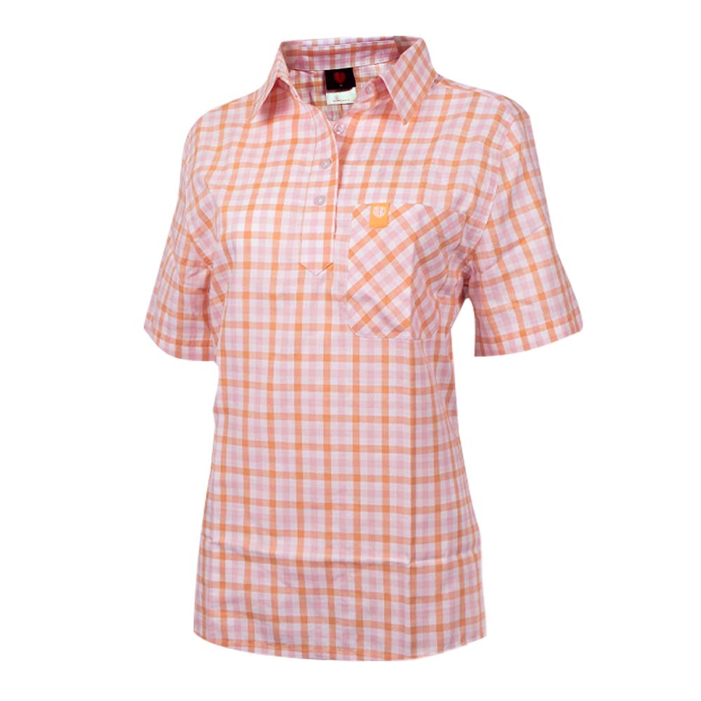 CheckChick Shirt - Primrose Peach