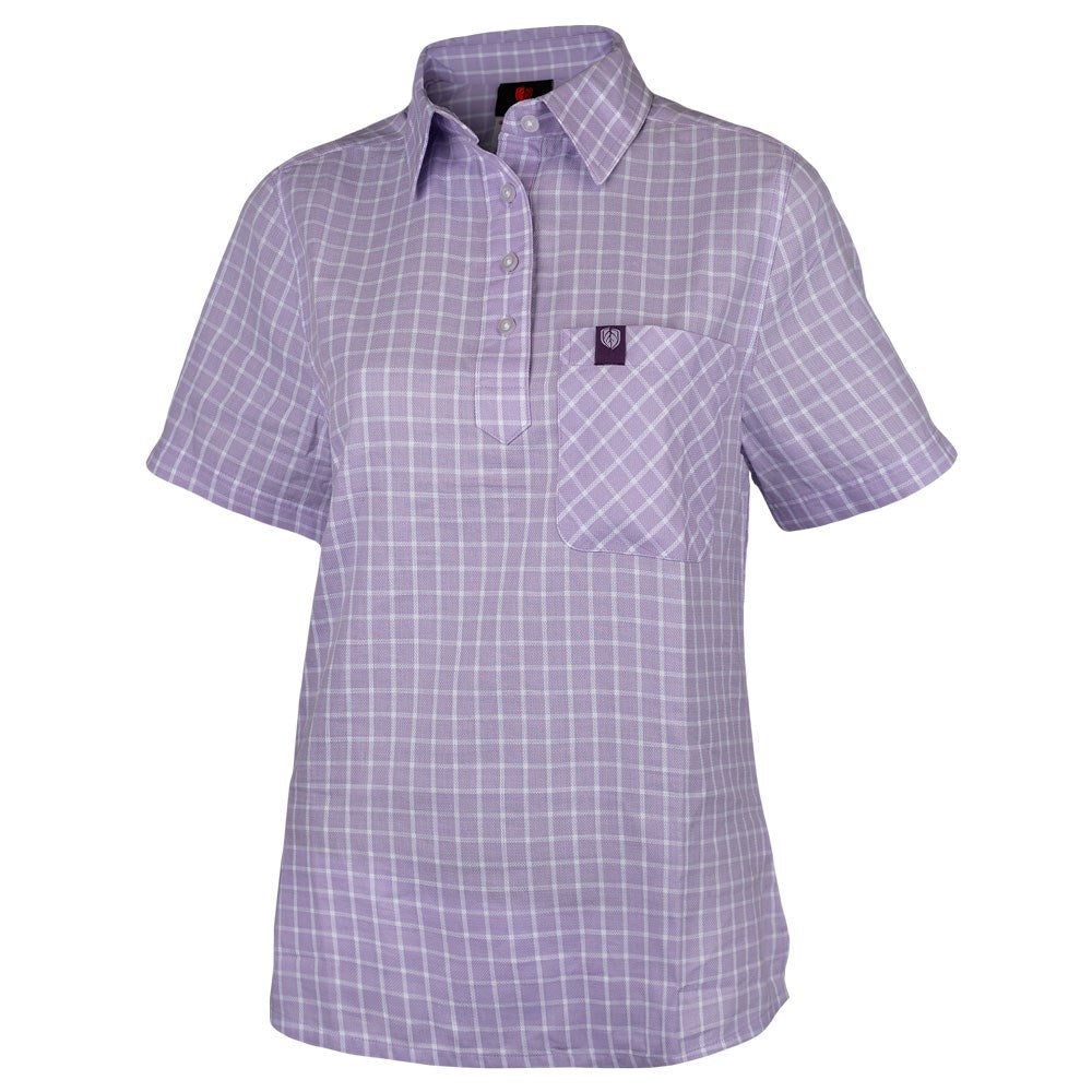 CheckChick Shirt - Lilac/White