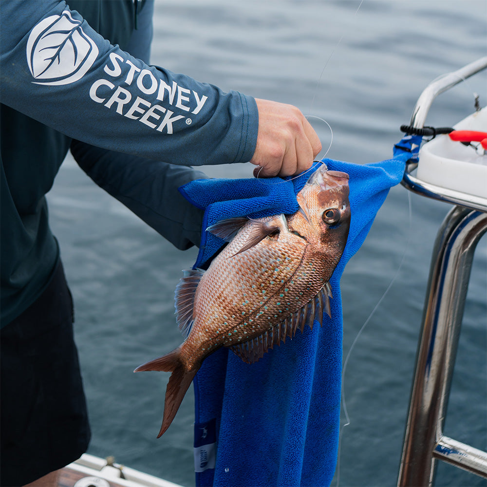 Fish Towel - Blue