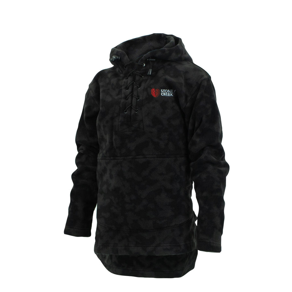 Kid's Fleece Lace Up Hoodie - Urban Camo