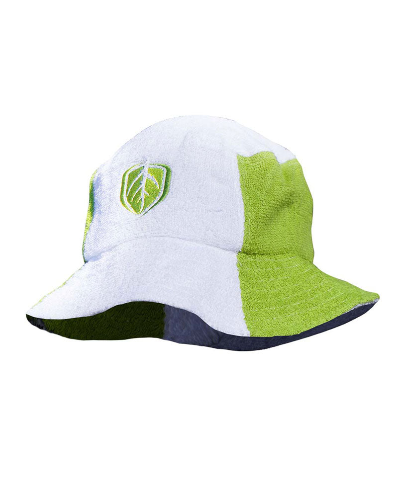 Jester Towel Hat - Leaf/White