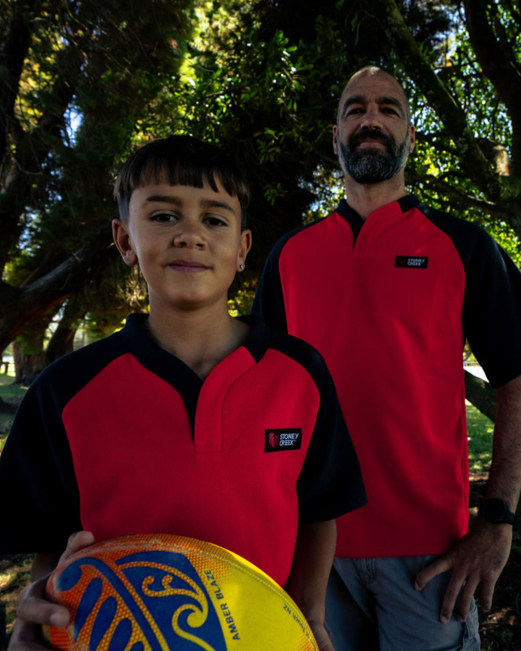 Kid's Regional Bush Tee - Red/Black