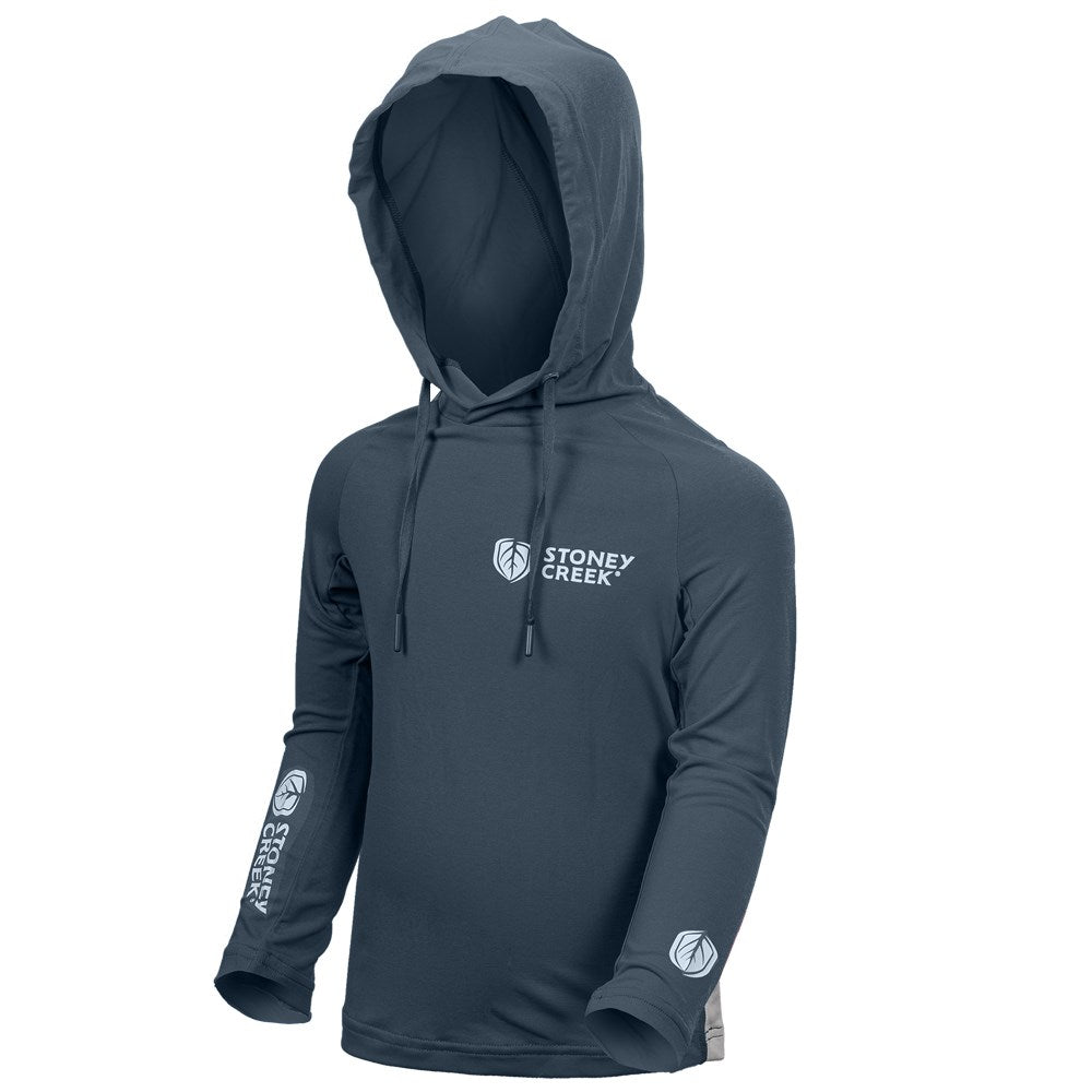 Kid's Apex Cooling Hoodie - Orion Blue/Antarctica
