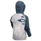Kid's Apex Cooling Hoodie - Orion Blue/Antarctica