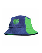 Kid's Jester Towel Hat - Lime/Navy