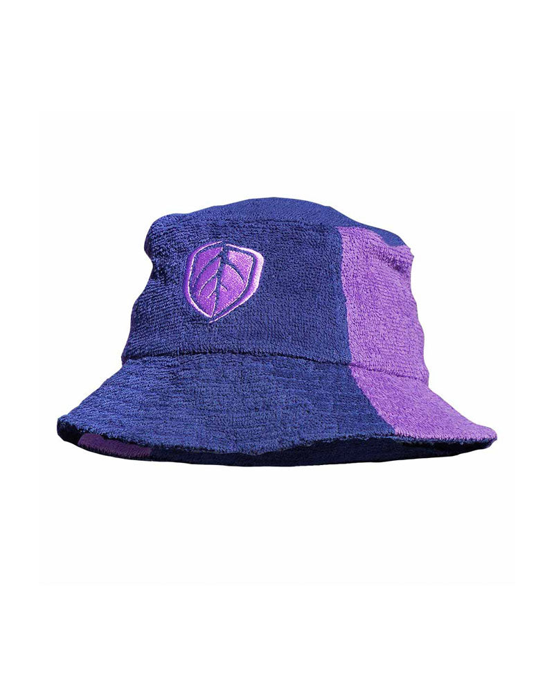 Kid's Jester Towel Hat - Purple/Navy