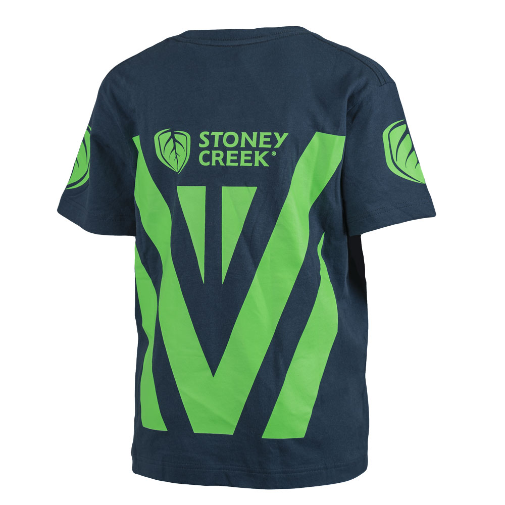 Kid's Loud and Proud Tee - Navy/Lime