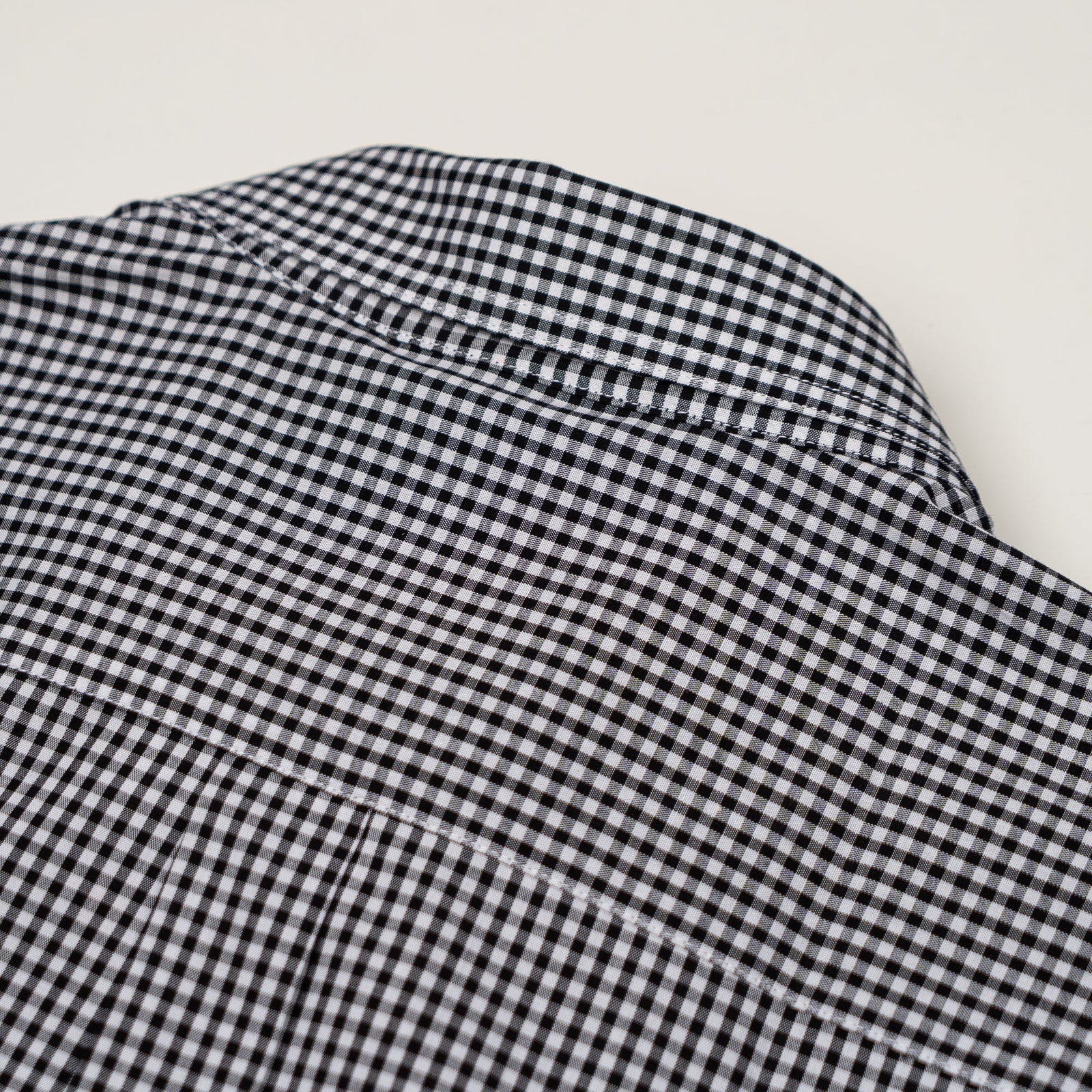 Men's Corporate Shirt Long Sleeve - Black Gingham