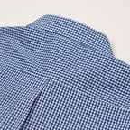 Men's Corporate Shirt Long Sleeve - Blue Gingham