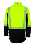 Hi Vis Windproof Twin Zip Top - Yellow/Black