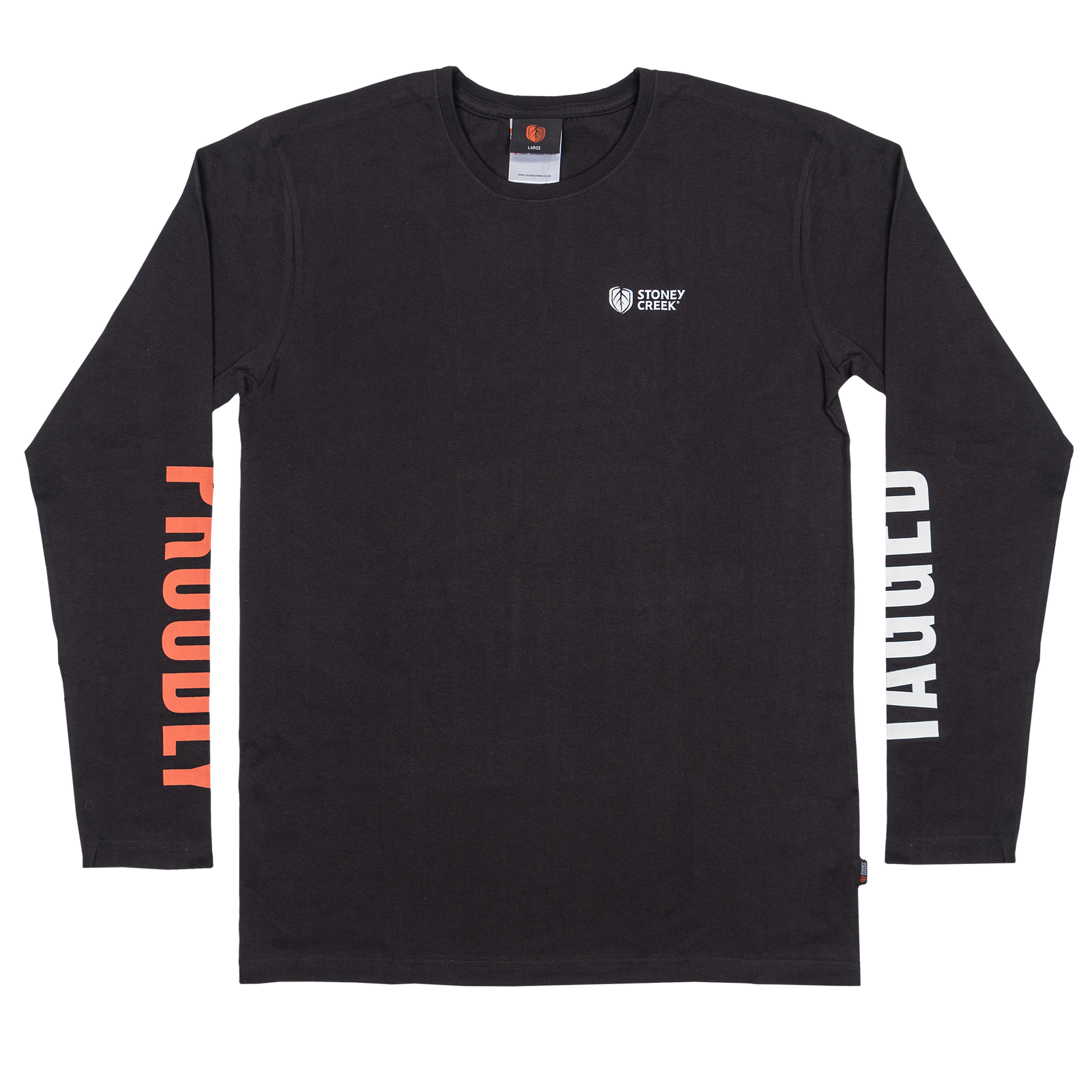 Men's Proudly Tagged Long Sleeve Tee