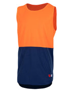 Trade Singlet - Orange/Navy