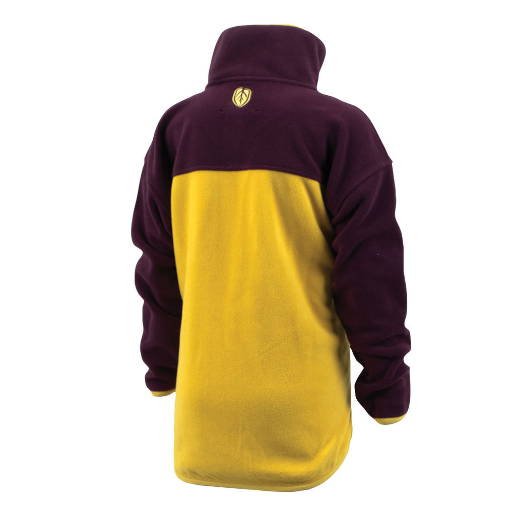 Kid's Performance Plus Pullover - Eggplant/Misted Yellow