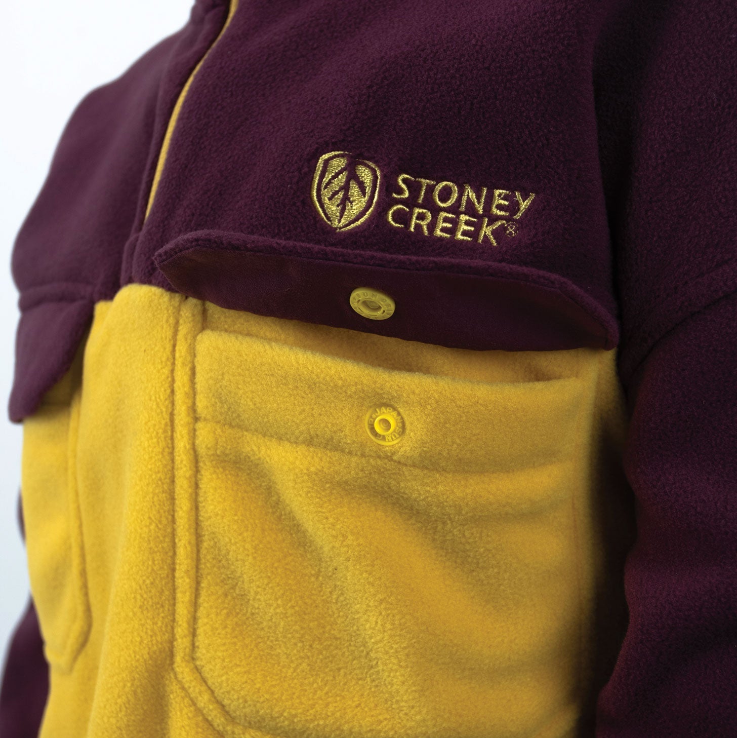 Kid's Performance Plus Pullover - Eggplant/Misted Yellow