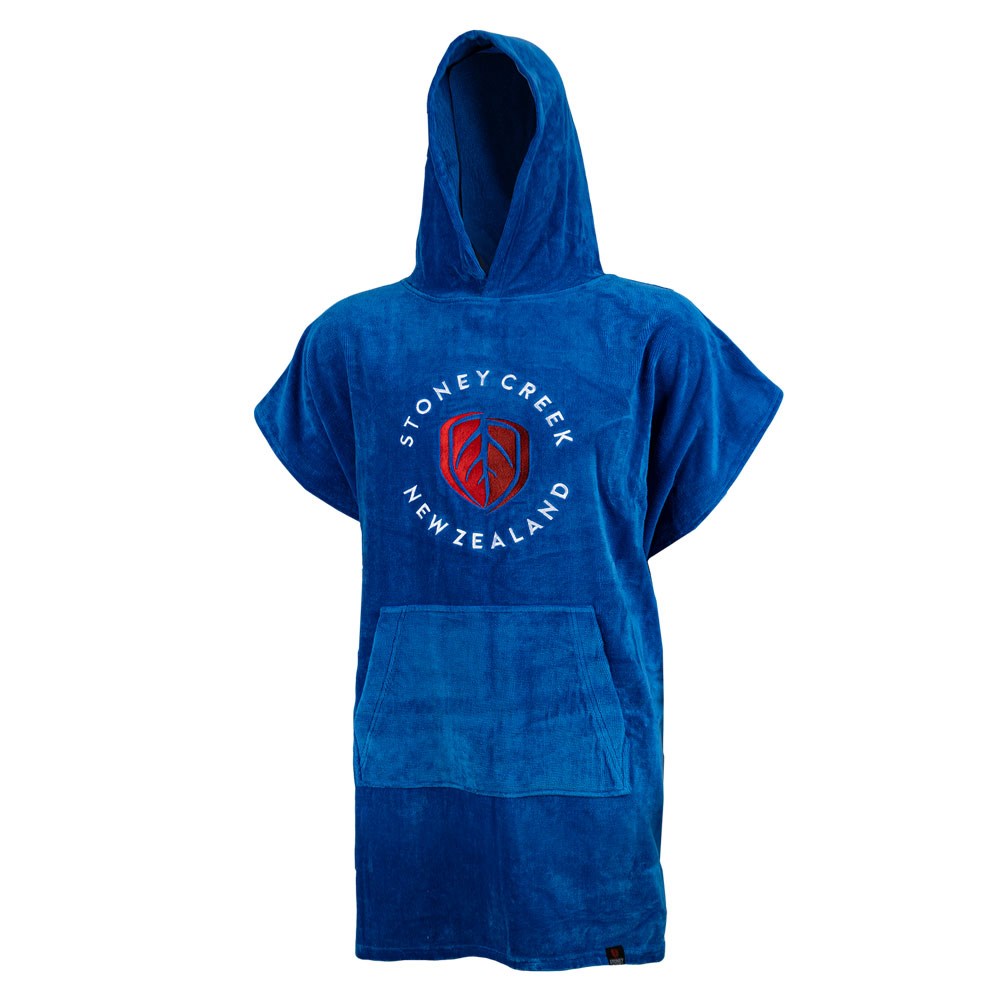 Kid's Towel Hoodie - Strong Blue