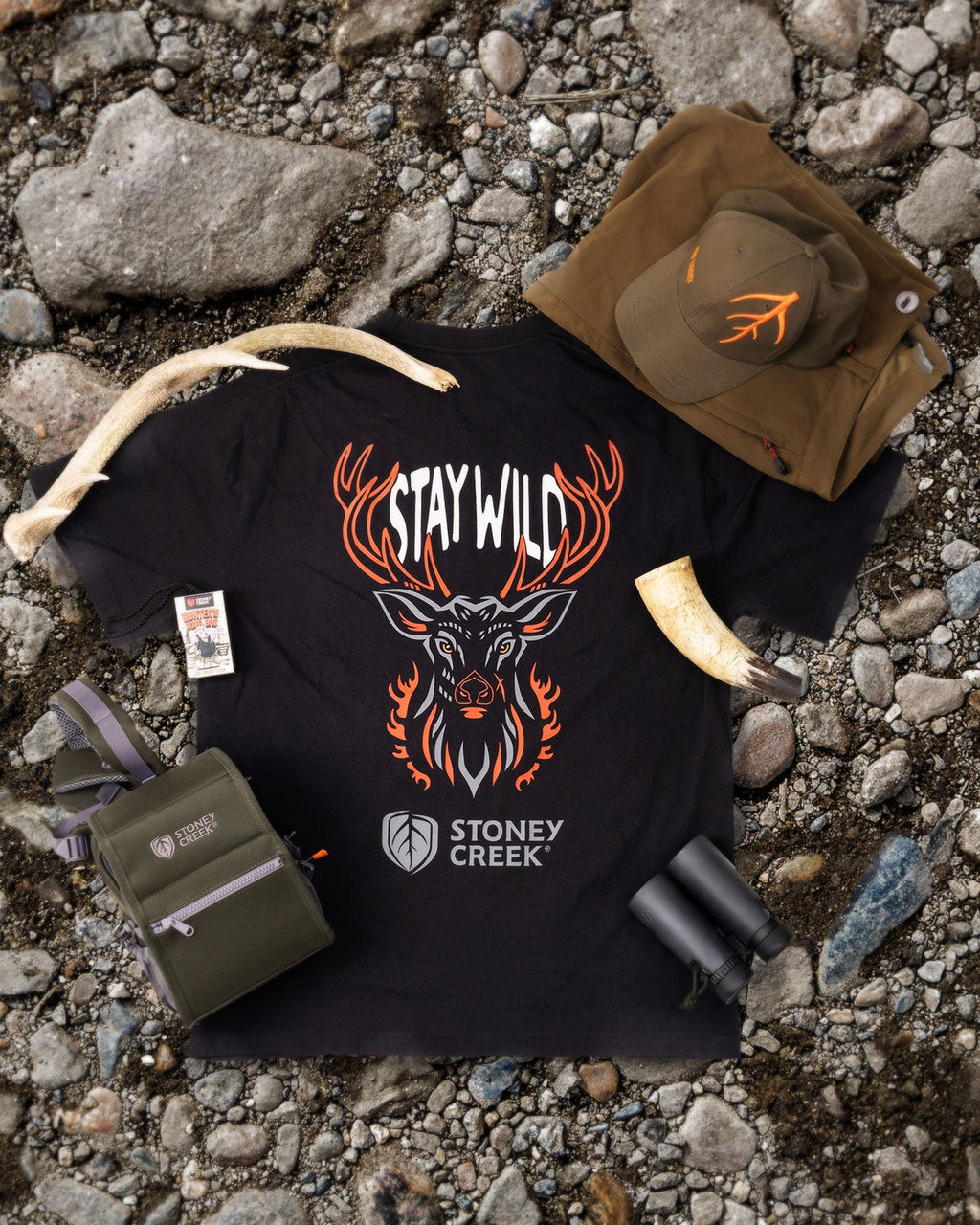 Men's Stay Wild Stag Tee