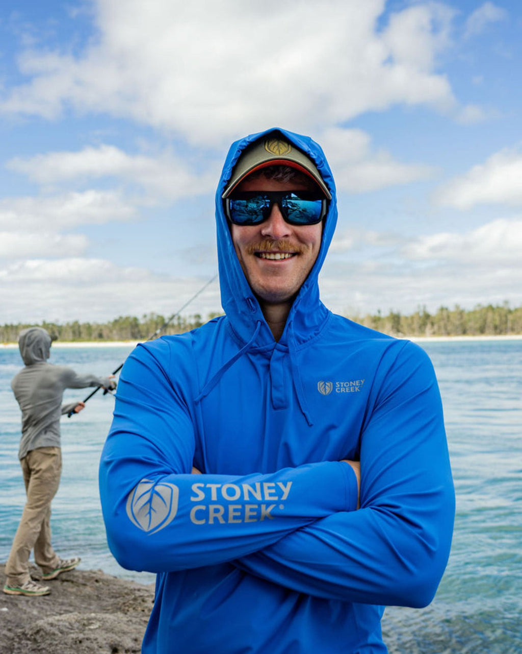Men's Sunshield Hoodie - Strong Blue