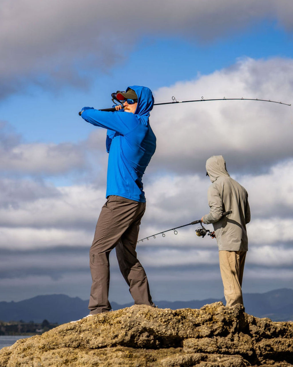 Men's Sunshield Hoodie - Strong Blue
