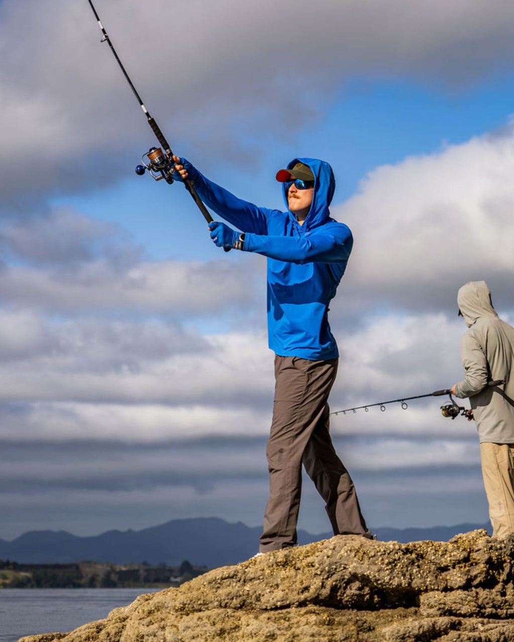 Men's Sunshield Hoodie - Strong Blue