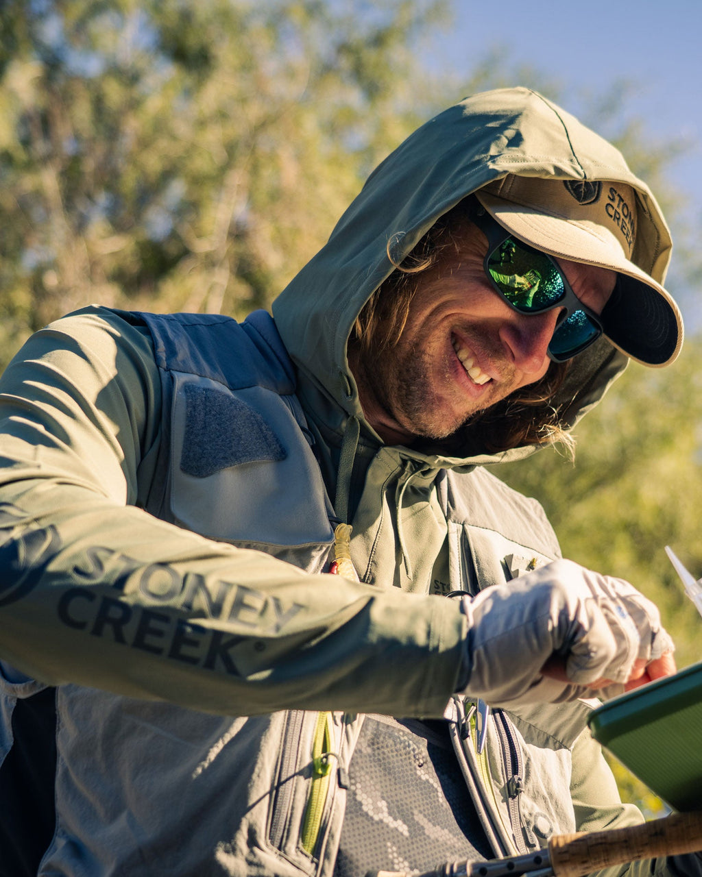 Men's Sunshield Hoodie - Lichen Green