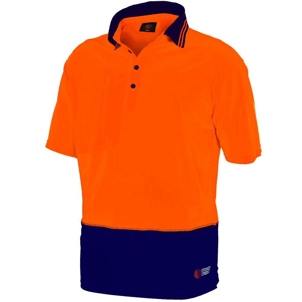 Trade Stirling Polo - Orange/Navy
