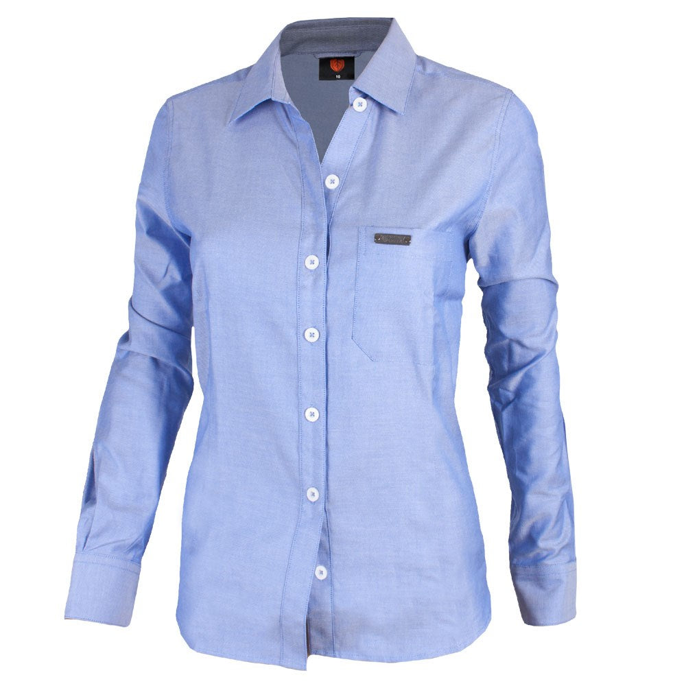 Women's Corporate Shirt Long Sleeve - Indigo