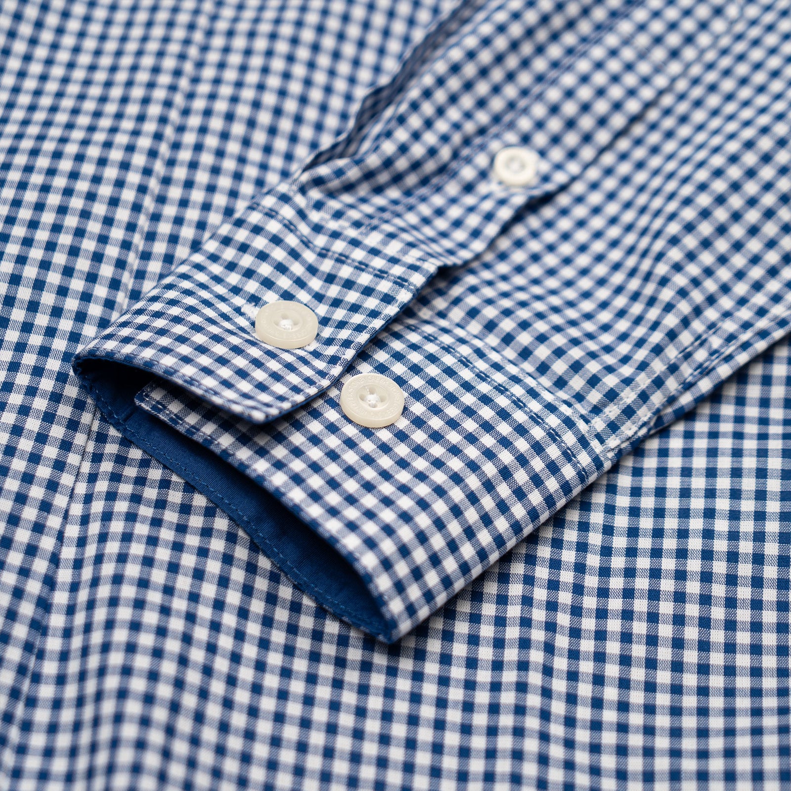 Women's Corporate Shirt Long Sleeve - Blue Gingham
