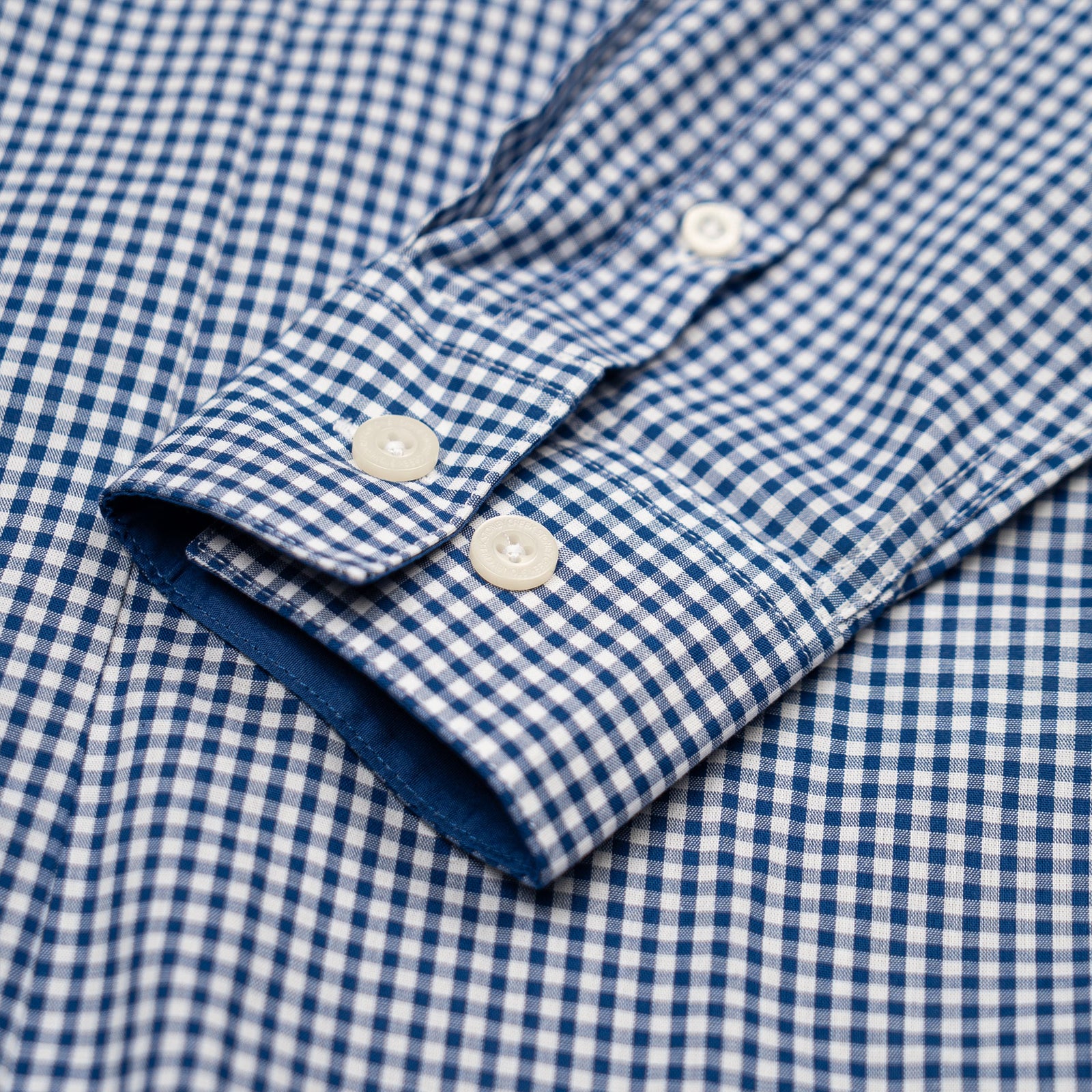 Women's Corporate Shirt Long Sleeve - Blue Gingham
