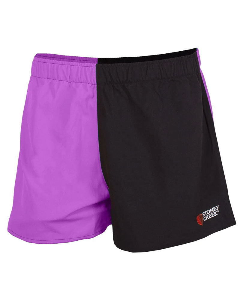 Kid's Jester Shorts - Purple/Black