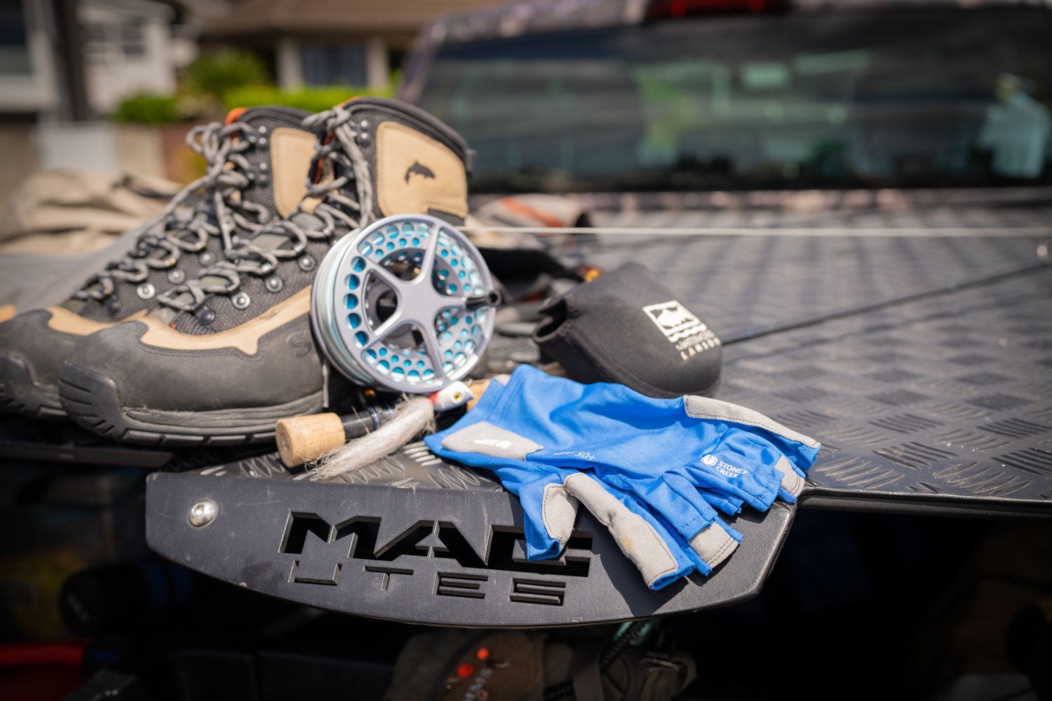 Apex Fishing Sun Gloves - Blue